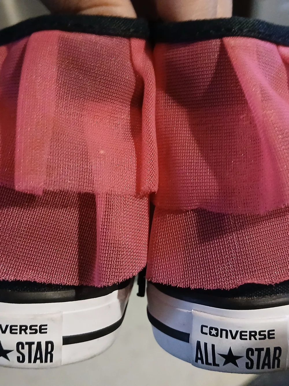 Converse Kids Black and Pink High-Top Sneakers